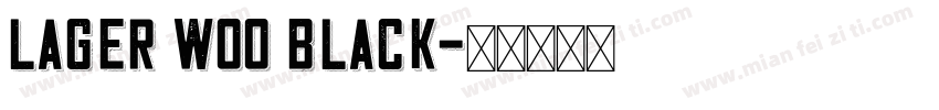 Lager W00 Black字体转换